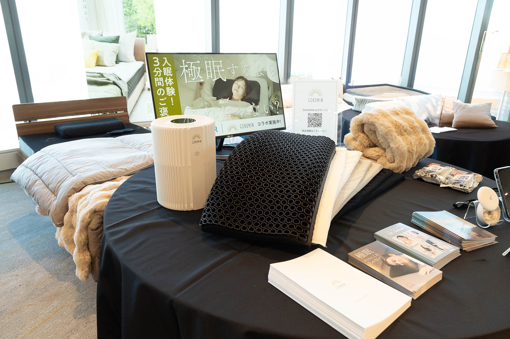 テーブル展示での直接体験